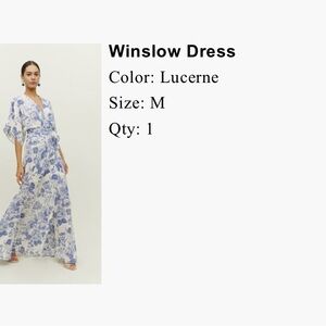 Women's Blue Floral Dress by reformation